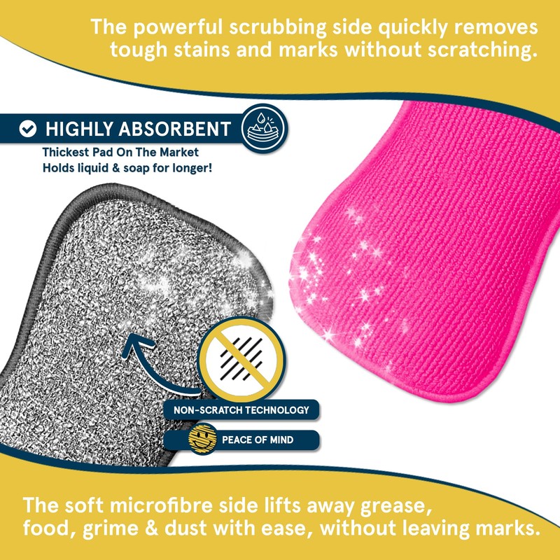 Multi-Purpose Kitchen Pads by Smith’s® | 12 Pack | Washing