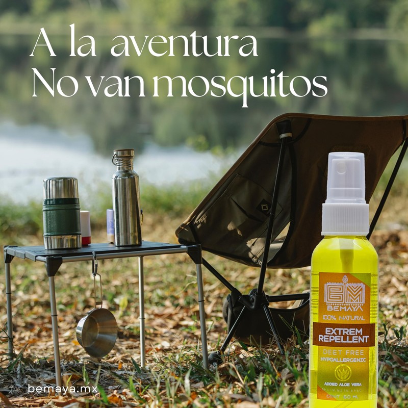 Bemaya Repelente Natural Extrem | Biodegradable | Con Citronela, Clavo
