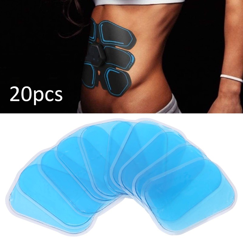 20pcs/10 Packs Abs Gel Pads for Abs Stimulator, Ab Trainer