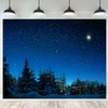 Fmarui Christmas Star Backdrop Winter Night Bethlehem Photography Background Nativity