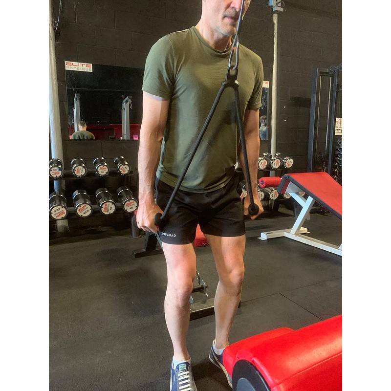 Tri-Grips Long Ropes | Tricep Handles, Black