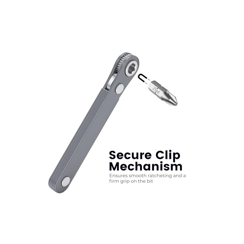 MULWARK 20pc 1/4 Ultra Low Profile Mini Ratchet Wrench Close