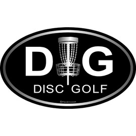 ProSticker 2907 (One) 3" X 5" Disc Golf Series DG Disk Golf Euro Frisbee Decal Sticker
