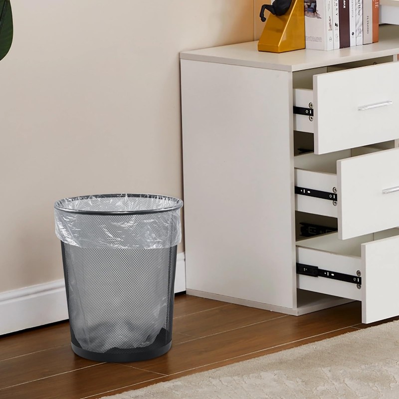 Qskely 5 L Bin Bags, Small Bin Liner, Clear Trash