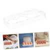 Tofficu Egg Storage Container Fridge Organiser 8 Egg Holder Box