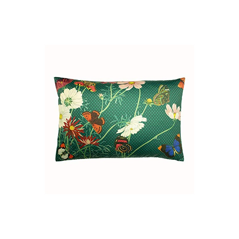 Paoletti Wild Fauna Cushion Cover, Emerald, 40 x 60 cm