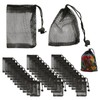 Mzario 35 Pcs Small Mesh Bags Drawstring,Black Small Mesh Bag，Nylon