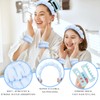 Wecoe Spa Headband And Wristband Set Skincare Headband For Washing