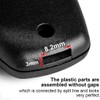 NJCXOLA 2 Pack Renault Key Shell 2 Buttons Car Key