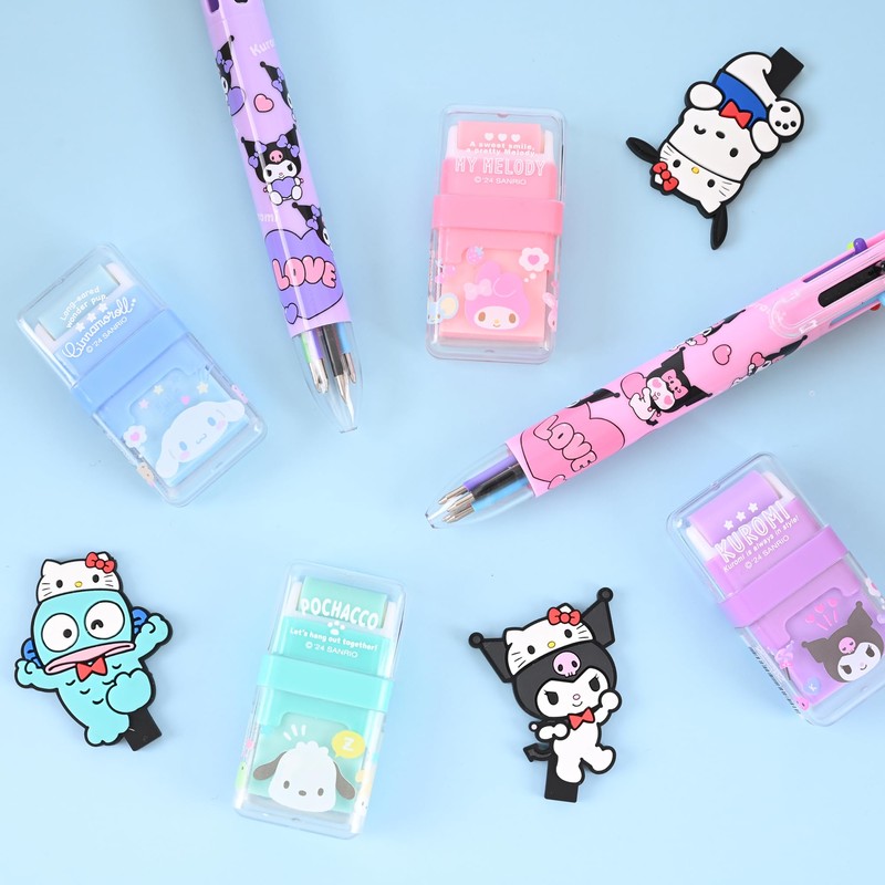 4 Pack Kawaii Cartoon Creative Roller Erasers - Roller Eraser