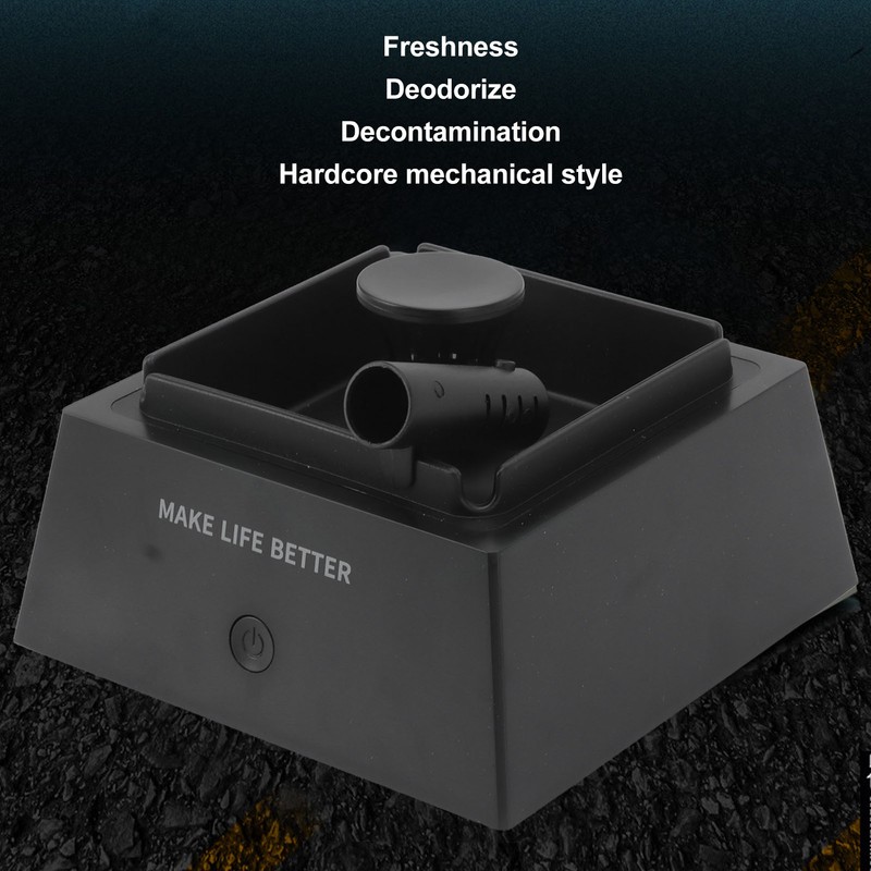 Smokeless Ashtray ABS Multifunctional Electronic USB Rechargeable Ash Tray for