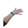 J&R Wristbands Vinyl Wristband 100-Piece Set (Blue)