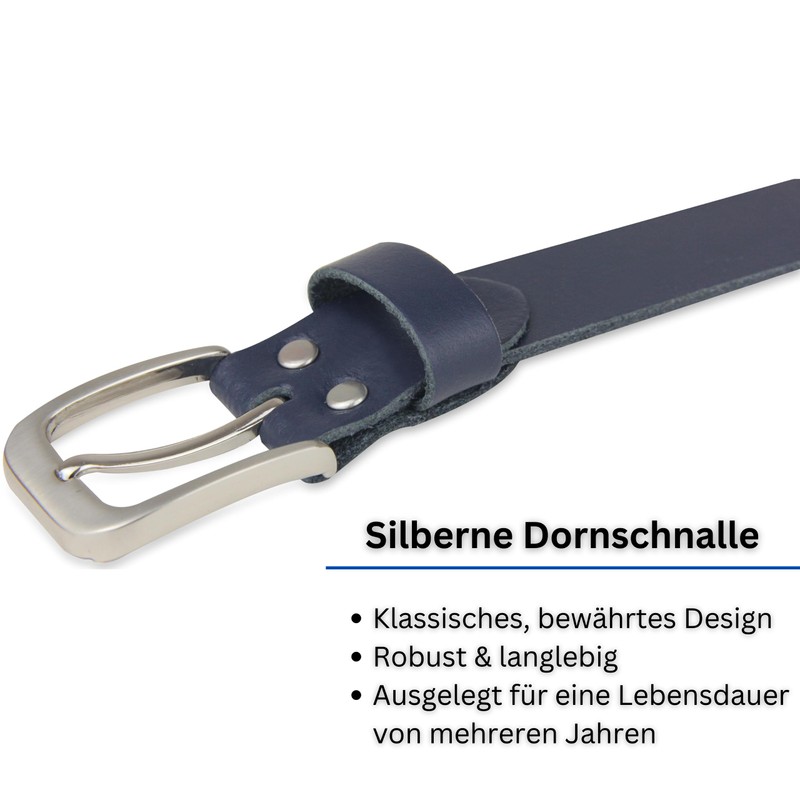 Frentree Leather Belt Made in Germany, Belt for Men and
