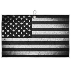 Pardick Vintage American Flag Golf Towel, Absorbent Water Microfiber Golf Towel for Golf Bags with Clip Golf Bag Towels Golf Accessories for Men Women, Great Gift for Golf Fan, 24 x 15inch