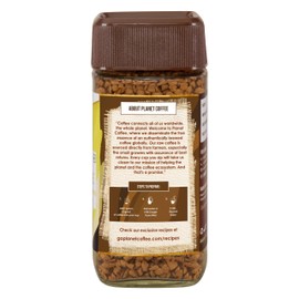 Planet Coffee® | SMOOTH Vanilla Coffee | 1.76 Ounces (50 Gms) Jar | Pure Arabica | Freeze-Dried Instant Coffee | No Added Sugar | Makes 25 Cups | Medium Roast | Flavoured Coffee