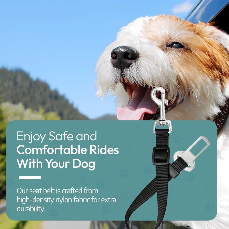 Adjustable Car Seat Belt for Pets - Dog & Cat
