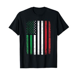 Italy USA Flag 4th of July Patriotic American Italian Flag T-Shirt