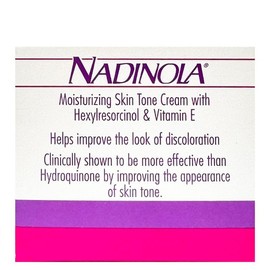 Nadinola Crema hidratante para el tono de la piel con vitamina E y hexilresorcinol, ayuda a reducir la decoloración no deseada 2.25 oz