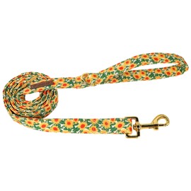 UP URARA PUP Fall Dog Leash Match Sunflower Dog Collar, Sturdy Durable Hawaii Cotton Dog Leash, Dog Training Leash for Small Medium Large Dog