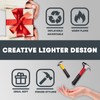 TSQERPFZ Creative Tools Novelty Butane Lighters Refillable Cool Soft Flame