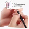 Cuticle Fork, 6 Pieces Cuticle Trimmer, Cuticle Pusher, Stainless Steel