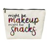 SIUNY Might Be Makeup Might Be Snacks Cosmetic Bags -