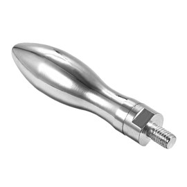 QUARKZMAN M8 x 12 mm Rotating Handle x 1 Piece Steel Male Thread Spindle Wheel Device Handle for Milling Device [Silver Tone]