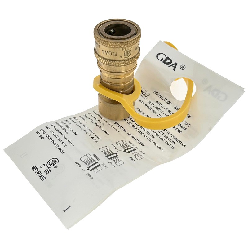 10 Feet 3/8" ID Natural Gas Hose with Quick Connect