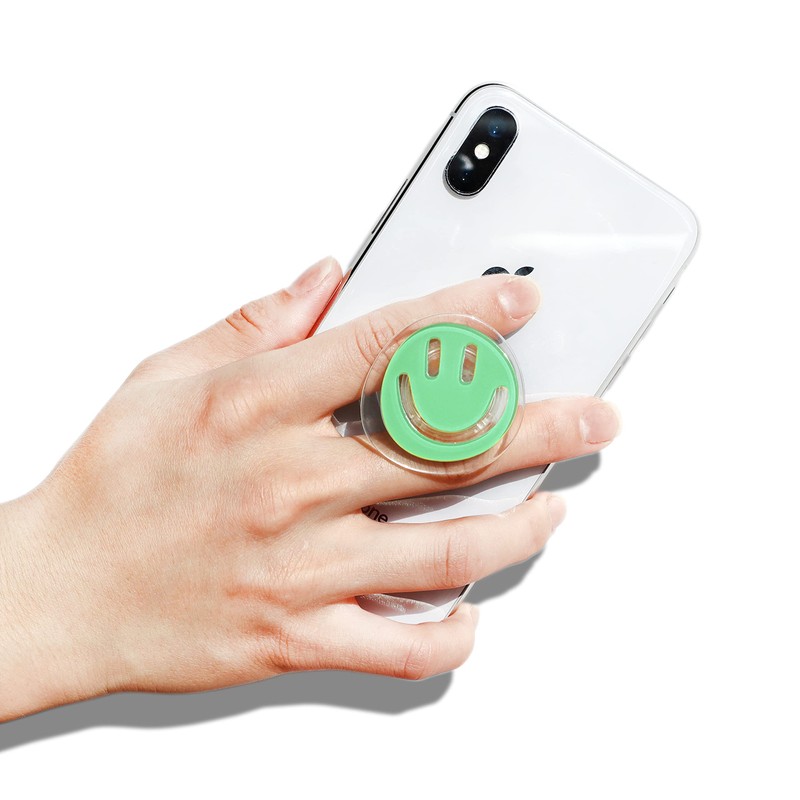 GRIPONG Smiley Face Phone Grip - Fun and Expandable Accessory