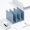Bookends Simple Style Wide Mouth Design Blue Color Plastic Material