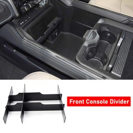 Jaronx Lower Center Console Organizer For 2019-2026 Dodge RAM 1500 and 2019-2026 RAM 2500/3500,Front Center Divider+ Rear Lower Divider (NOT for Classic, Longhorn, Limited, TRX)