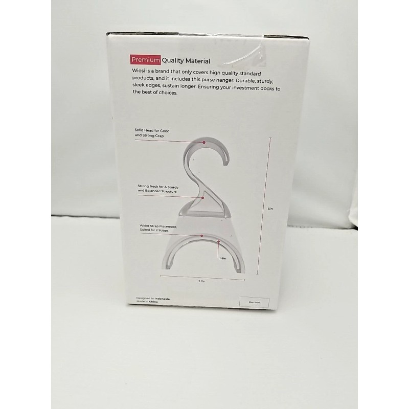 WIOSI - 6" TALL CLEAR ACRYLIC PURSE HANGER / HANDBAG