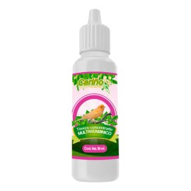 Tónico Concentrado Multivitamínico Para Aves Pequeñas | Mejora El Plumaje Canto Y Reproducción | Adicionado Con Vitaminas Y Antioxidantes | 60ml