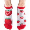 TODO COLOURS Colourful Trainer Socks - Strawberry Low - Colourful
