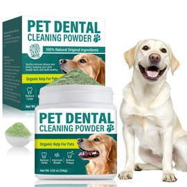 Dog-Teeth-Cleaning-Powder, Dog Dental Powder for Bad Breath&Food Residue, Natural