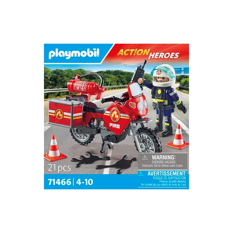 Playmobil 71466 Moto de Bomberos