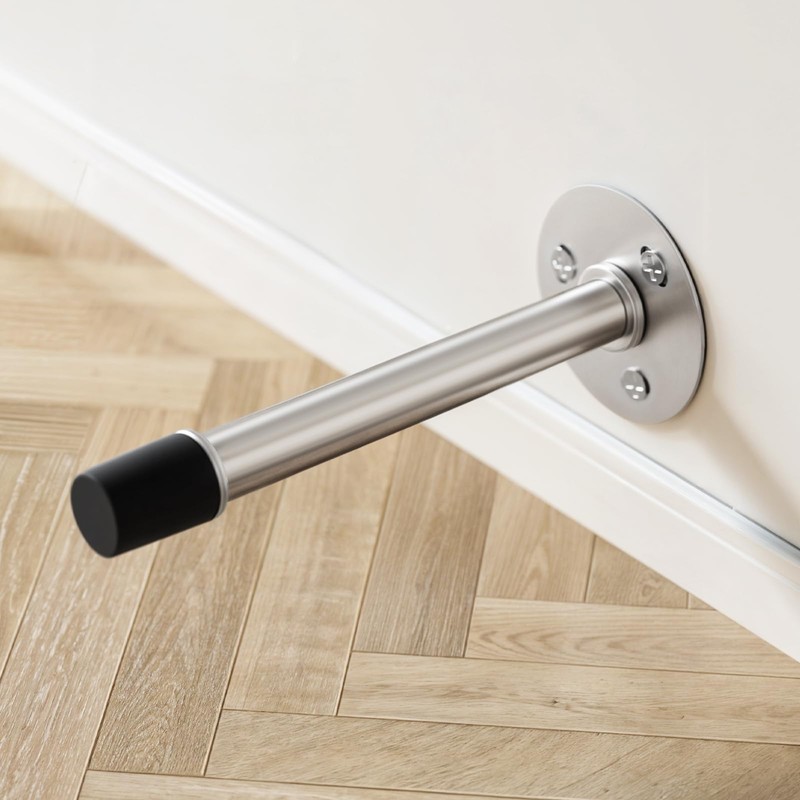 Mosike Door Stoppers, Sound Dampening Door Stop with Rubber Bumper,