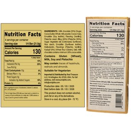 Dubai Chocolate Bar Pistachio, Viral Crispy Knafeh Chocolate Bar with Pistachio Cream and Kataifi, 3 oz (86g)