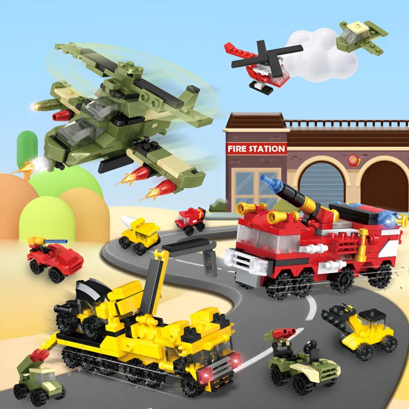 Juego De Bloques 30 En 1: Juguetes E Ducativos Para