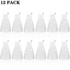 DEAYOU 12 Pack White Child Apron with Pocket, Plain Aprons