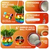 Bubblegum Stuff Disco Ball Hanging Planter Rainbow Edition - Hanging