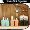 Portable Shower Caddy Basket with Compartments, Plastic Divided Cleaning Caddy