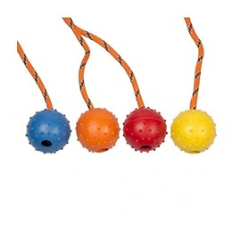 duvoplus, Dogtoy Dental Ball with Rope Mix 33 cm Toy Dog