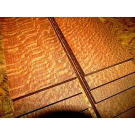 Green Valley Wood Products 7 BEAUTIFUL SANDED KILN DRIED THIN PIECES FIGURED LEOPARDWOOD 12" X 3" X 1/4"