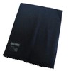 Mimi & Thomas Pure 100% Cashmere Woven Unisex Scarves (Black)