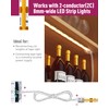 EMITEVER LED Strip Connectors,2 Packs LED Tape Light Connector 2