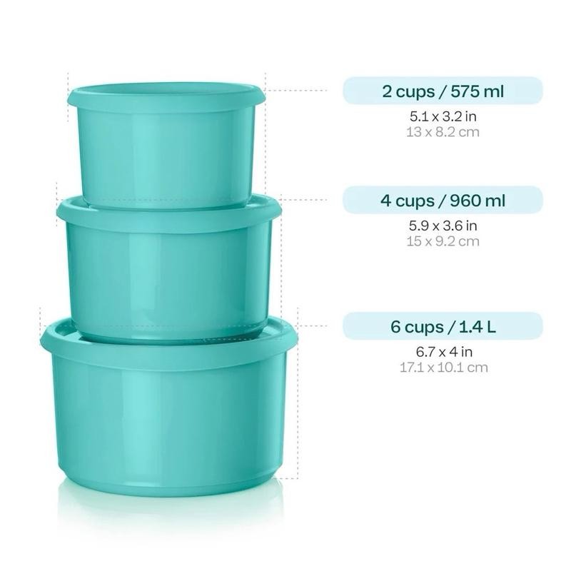 One Touch Canister 3 Piece Set Airtight Container Kitchen Storage