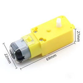 Pack of 14 DC3V-6V DC Gear Motor for Arduino Intelligent Car Robots, Double Axis 1:48
