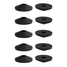 10-Pack Toilet Bolt Rubber Washers Conical Beveled Washers Toilet Tank to Bowl Gasket for Toilet Tank Repair (28mm Diameter)