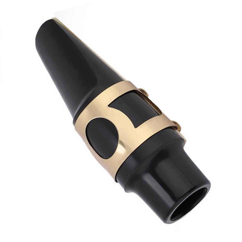 Alto Sax Saxophone ABS Mouthpiece with Cap Metal Buckle Reed